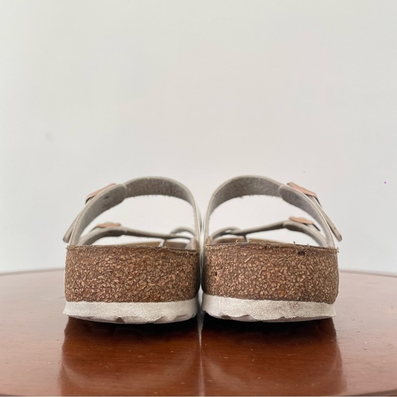 Birkenstock Women’s Mayari Birko Flor White Strap Sandals | EU 39 - Picture 2 of 8